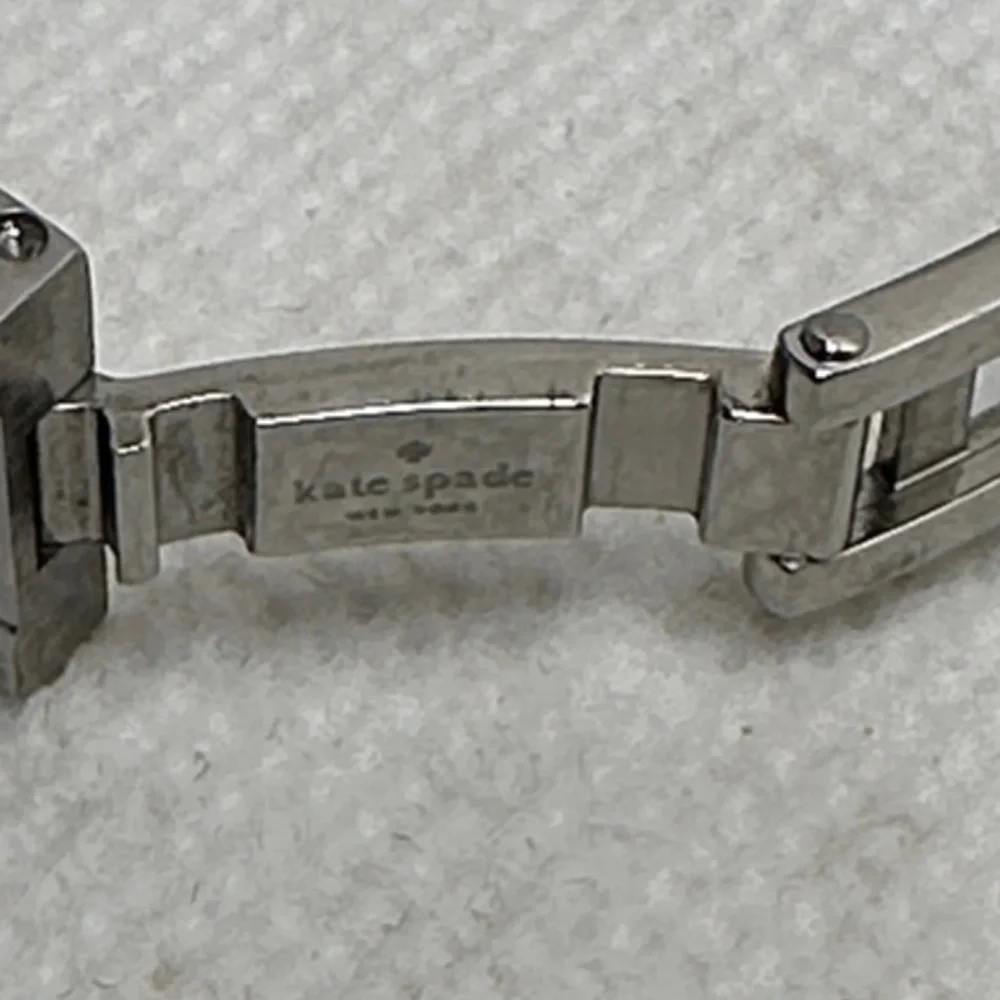 Kate Spade Gramercy Bracelet Watch Mother of Pearl Dial Crystal Hour Markers